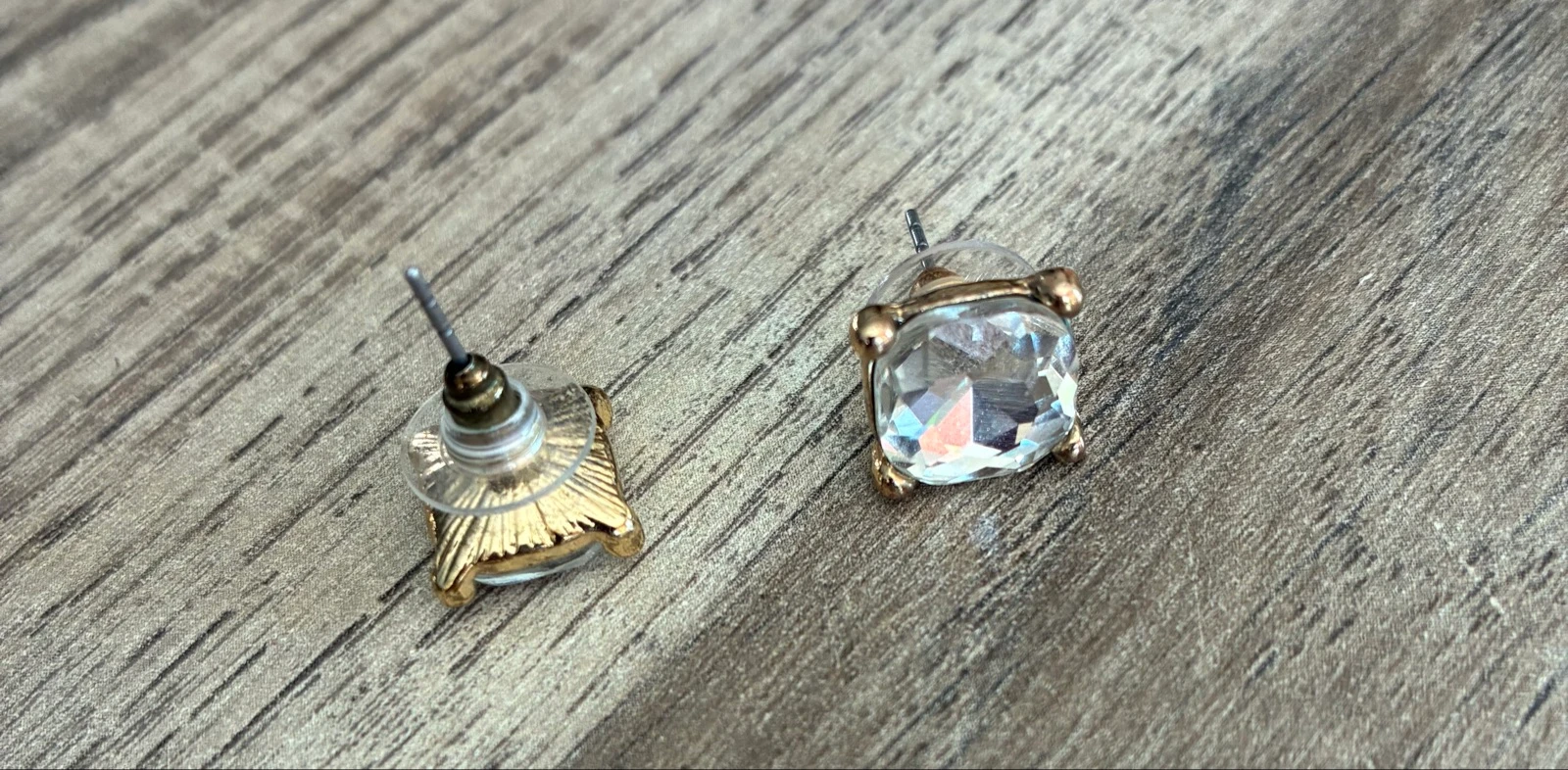 Square Zircon Earrings – photo 2